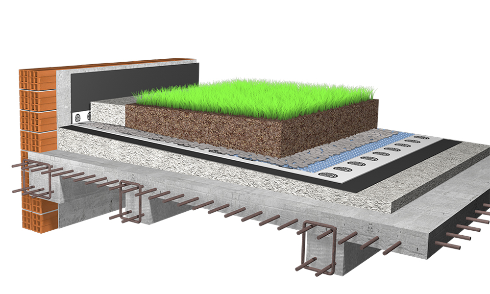 Sistema cubierta verde